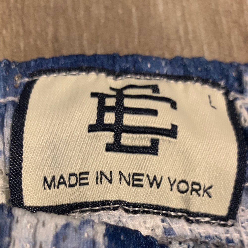 Eric Emanuel Blue And White Cloud Pattern Men Sho… - image 2